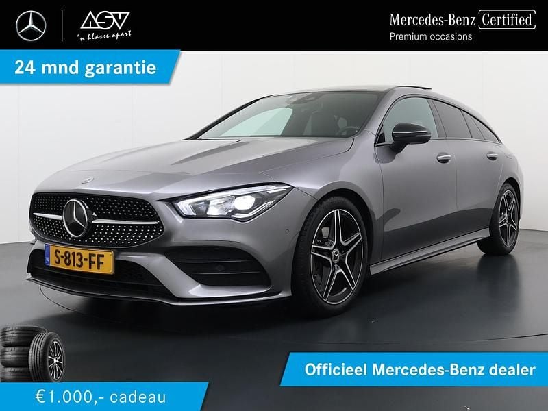 Grijs Gebruikt 2023 Mercedes CLA180 Shooting Brake AMG line Stationwagen | € 34.880 (Duur) - Afbeelding 1/4