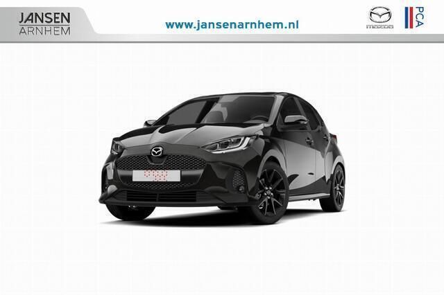 Zwart Nieuw 2025 Mazda 2 Exclusive-Line Hatchback | € 28.540 (Eerlijke prijs) - Afbeelding 1/4