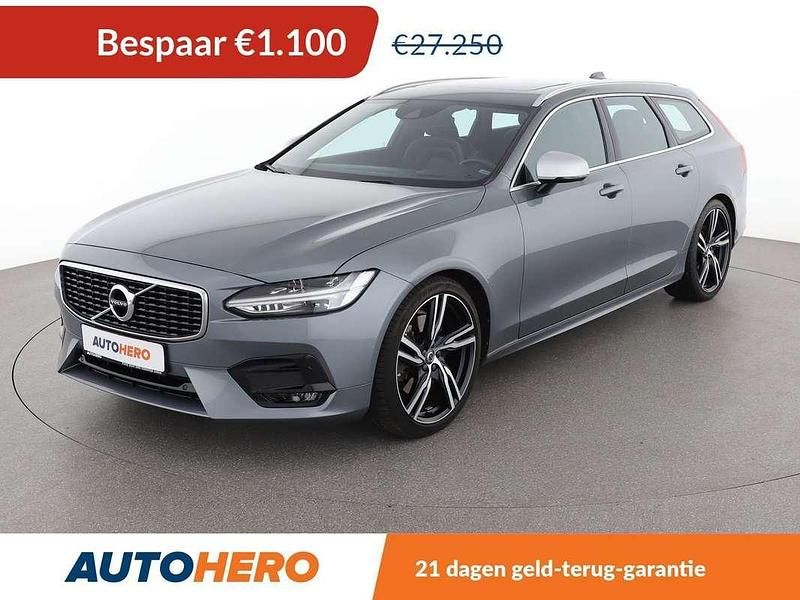 Grijs Gebruikt 2020 Volvo V90 R-Design Stationwagen | € 26.349 (Eerlijke prijs) - Afbeelding 1/3
