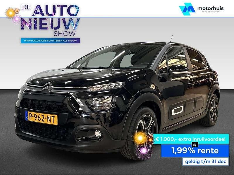 Zwart Occasion 2022 Citroën C3 Feel Hatchback | € 11.490 (Goede deal) - Afbeelding 1/4