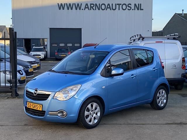 Blauw Gebruikt 2008 Opel Agila Enjoy Hatchback | € 2.195 (Eerlijke prijs) - Afbeelding 1/4