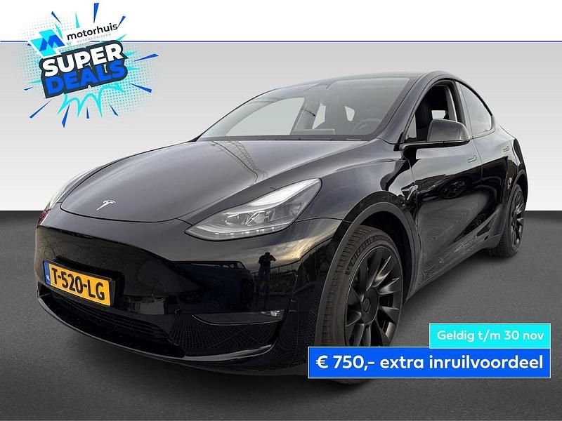Zwart (metallic) Gebruikt 2023 Tesla Model Y SUV | € 37.995 (Eerlijke prijs) - Afbeelding 1/4