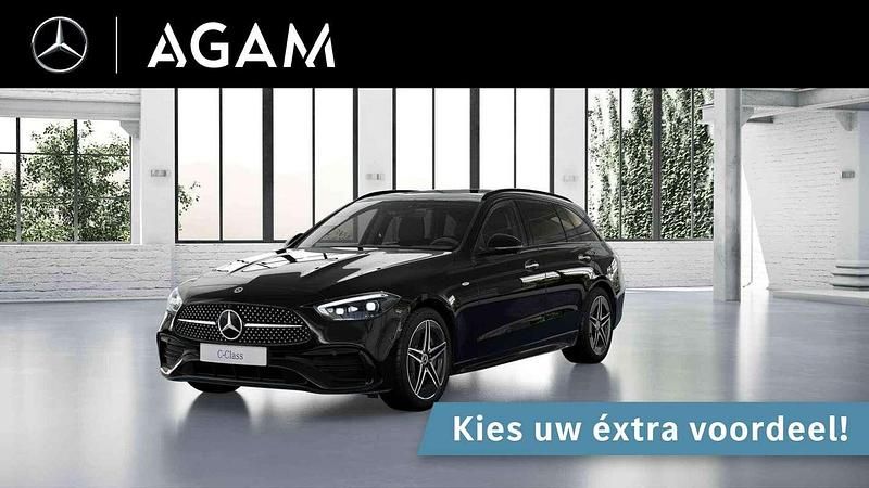 Zwart, metallic lak Nieuw 2025 Mercedes C300e Business Stationwagen | € 62.750 (Goede deal) - Afbeelding 1/4
