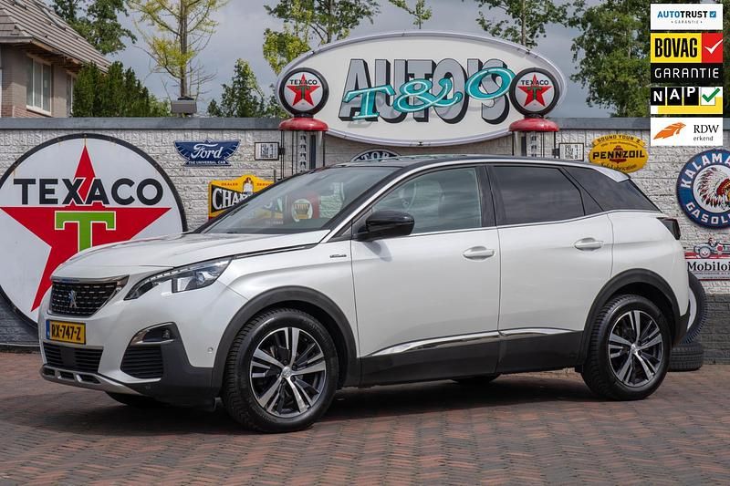 Wit Occasion 2018 Peugeot 3008 GT-line SUV | € 18.450 (Eerlijke prijs) - Afbeelding 1/4