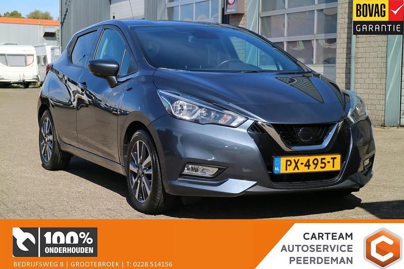 Grijs Gebruikt 2017 Nissan Micra N-Connecta Hatchback | € 10.245 (Eerlijke prijs) - Afbeelding 1/4