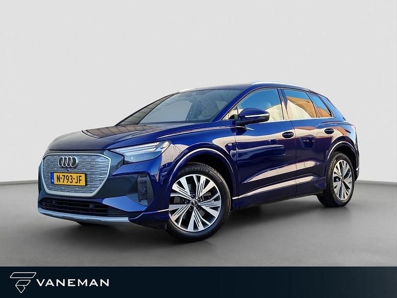 Blauw Gebruikt 2021 Audi Q4 e-tron Advanced Plus SUV | € 29.935 (Eerlijke prijs) - Afbeelding 1/4