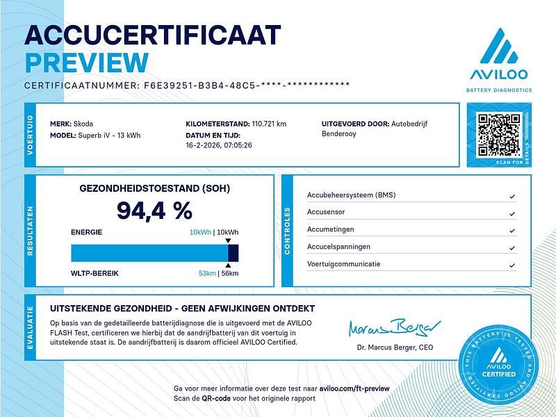 Occasion Skoda Superb LAURIN & KLEMENT 218 PK (160 kW) 2026 Blauw Stationwagen