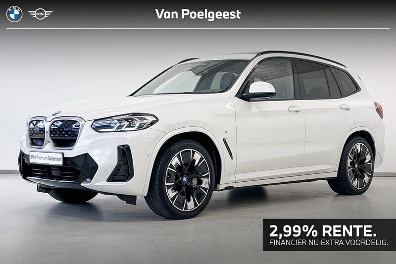 Mineralweiss metallic (wit metallic) Gebruikt 2021 BMW iX3 Executive SUV | € 43.495 (Duur) - Afbeelding 1/4