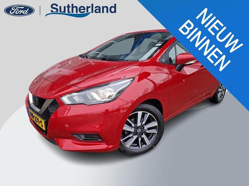 Rood Occasion 2017 Nissan Micra Acenta Hatchback | € 8.950 (Eerlijke prijs) - Afbeelding 1/4