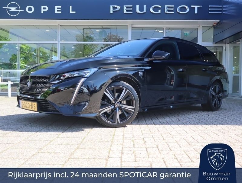 Zwart Gebruikt 2023 Peugeot 308 GT Stationwagen | € 28.450 (Eerlijke prijs) - Afbeelding 1/4