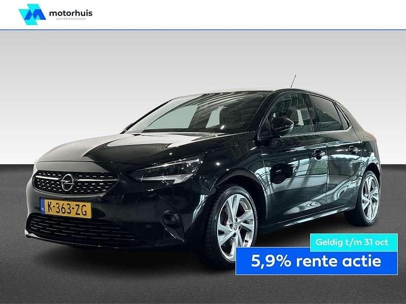 Zwart Gebruikt 2021 Opel Corsa Elegance Hatchback | € 12.445 (Eerlijke prijs) - Afbeelding 1/4