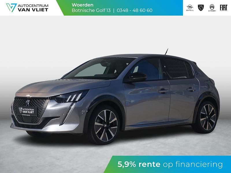 Grijs Gebruikt 2020 Peugeot e-208 GTi Hatchback | € 16.790 (Eerlijke prijs) - Afbeelding 1/4