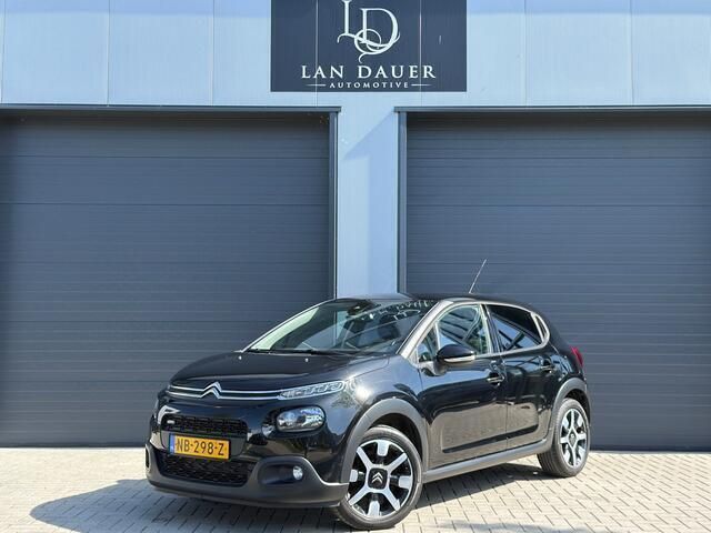 Zwart Gebruikt 2017 Citroën C3 PureTech Hatchback | € 7.950 (Eerlijke prijs) - Afbeelding 1/4