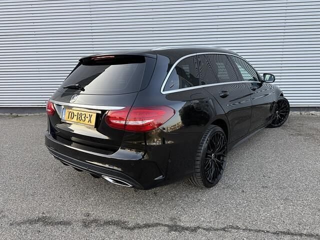 Occasion Mercedes C180 AMG 157 PK (115 kW) 2018 Zwart (metallic) Stationwagen