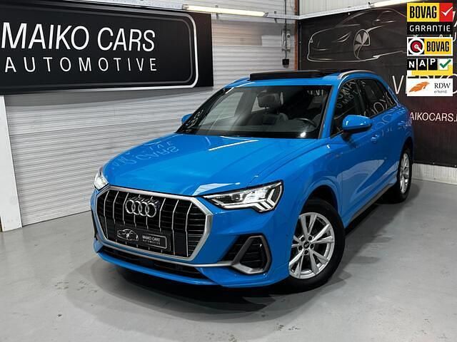 Blauw Gebruikt 2021 Audi Q3 S-Line SUV | € 31.950 (Eerlijke prijs) - Afbeelding 1/4