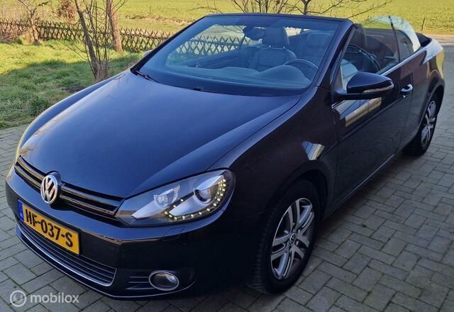 Zwart Gebruikt 2012 VW Golf Cabriolet Cabriolet | € 6.950 (Super prijs) - Afbeelding 1/4