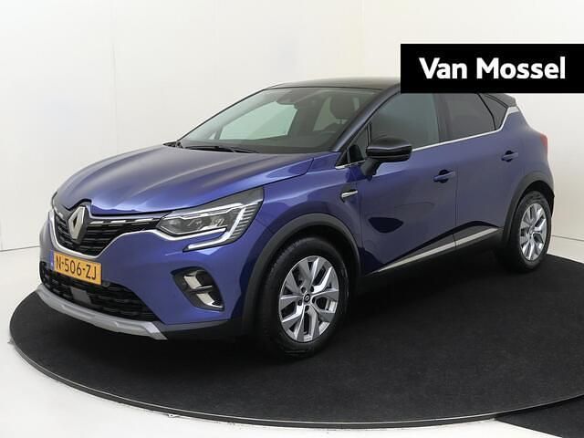 Twotone bleu iron / noir etoi Occasion 2022 Renault Captur Intens SUV | € 19.440 (Eerlijke prijs) - Afbeelding 1/4