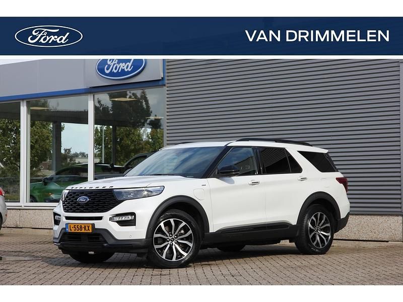 Wit Occasion 2021 Ford Explorer ST-Line SUV | € 35.995 (Iets duurder) - Afbeelding 1/4