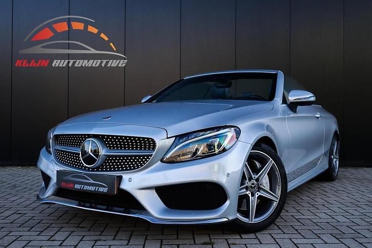 Grijs Gebruikt 2017 Mercedes C300 Cabriolet | € 29.950 (Eerlijke prijs) - Afbeelding 1/4