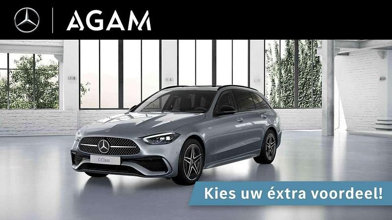 Grijs, metallic lak Nieuw 2024 Mercedes C300e Business Stationwagen | € 62.850 (Goede deal) - Afbeelding 1/4