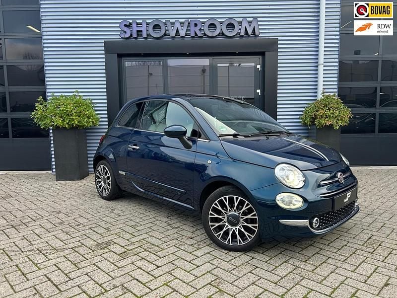 Blauw Gebruikt 2021 Fiat 500C Lounge Cabriolet | € 14.895 (Eerlijke prijs) - Afbeelding 1/4