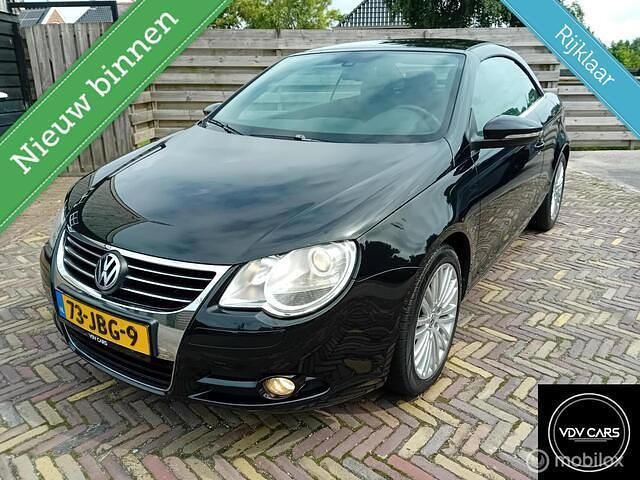 Zwart Gebruikt 2009 VW Eos Highline Cabriolet | € 2.999 (Goede deal) - Afbeelding 1/4