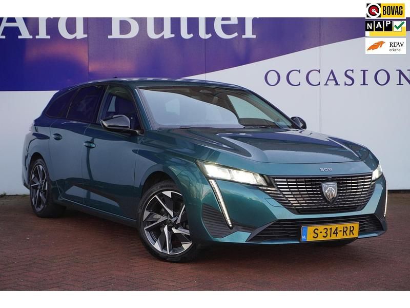 Blauw Occasion 2023 Peugeot 308 Allure Stationwagen | € 16.999 (Eerlijke prijs) - Afbeelding 1/4