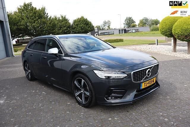Grijs Gebruikt 2018 Volvo V90 R-Design Stationwagen | € 17.950 (Super prijs) - Afbeelding 1/4