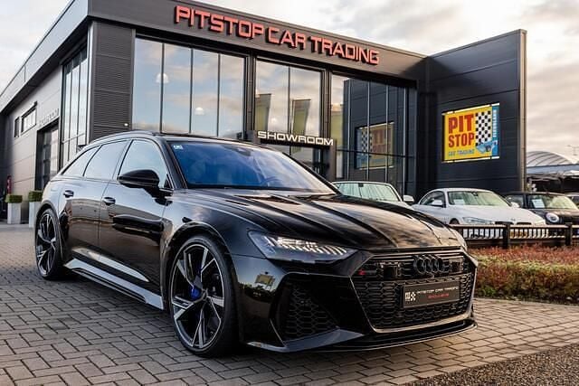 Zwart Gebruikt 2022 Audi RS6 S-Line Stationwagen | € 131.950 (Goede deal) - Afbeelding 1/2