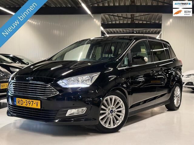 Zwart Occasion 2017 Ford Grand C-Max Titanium MPV | € 8.440 (Eerlijke prijs) - Afbeelding 1/4