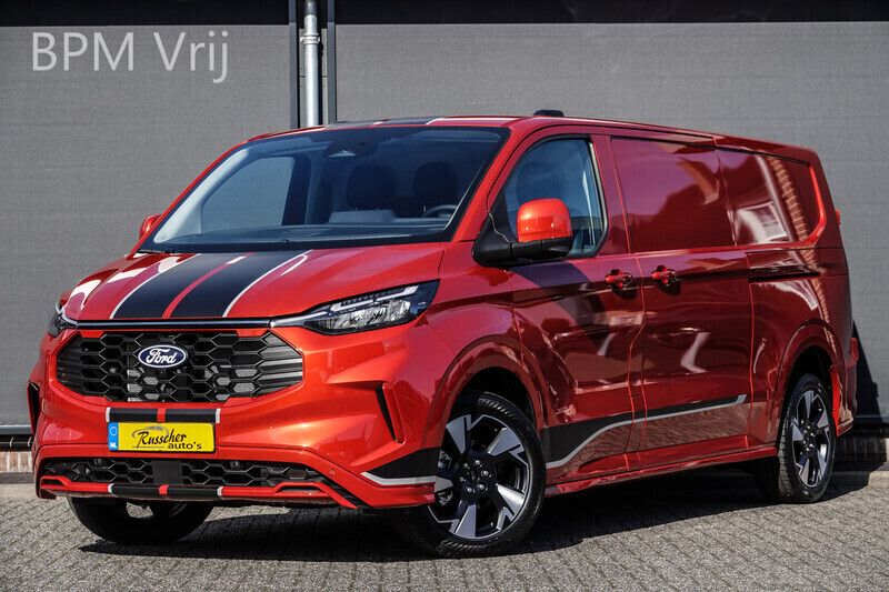 Rood Nieuw 2024 Ford Transit Custom Sport Van | € 47.950 (Iets duurder) - Afbeelding 1/4
