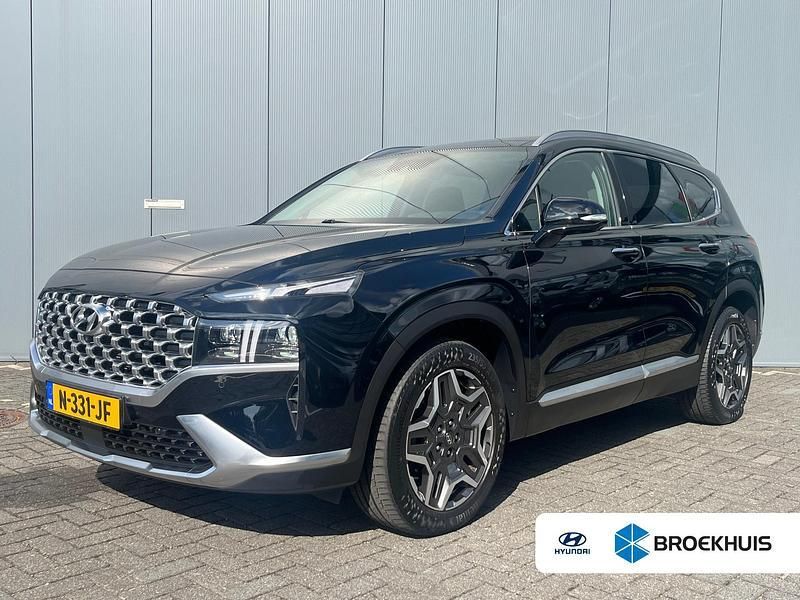 Zwart Gebruikt 2021 Hyundai Santa Fe Premium SUV | € 38.900 (Eerlijke prijs) - Afbeelding 1/4