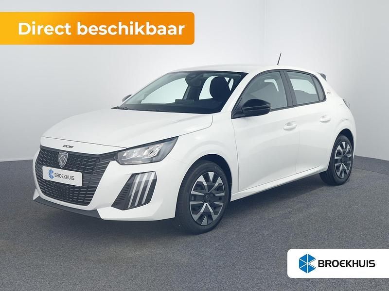 Wit Nieuw 2025 Peugeot 208 Style Hatchback | € 25.400 (Super prijs) - Afbeelding 1/4