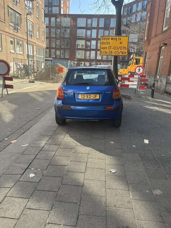 Blauw Gebruikt 2007 Suzuki SX4 Hatchback | € 2.150 (Eerlijke prijs) - Afbeelding 1/4