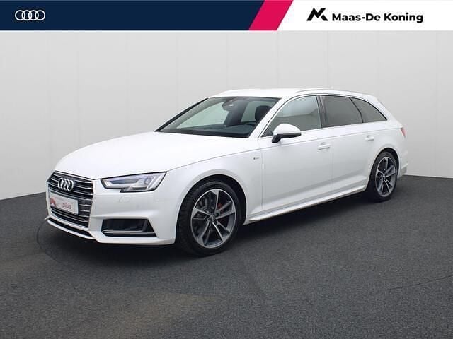 Wit Gebruikt 2018 Audi A4 S-Line Stationwagen | € 23.940 (Super prijs) - Afbeelding 1/4