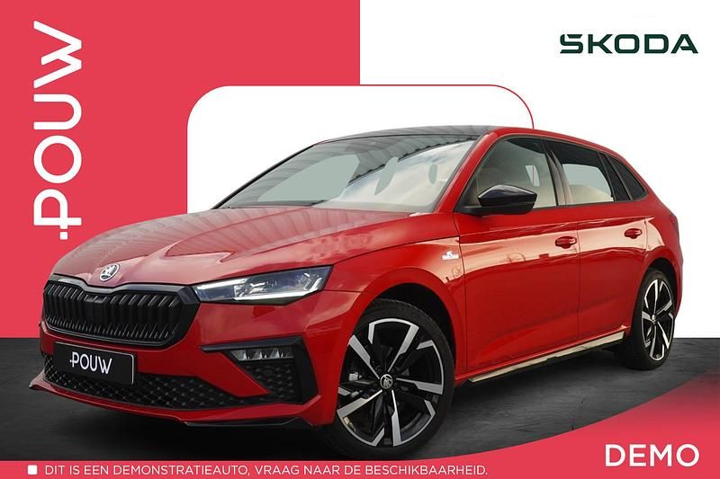 Rood Occasion 2025 Skoda Scala Monte Carlo Hatchback | € 28.900 (Eerlijke prijs) - Afbeelding 1/4