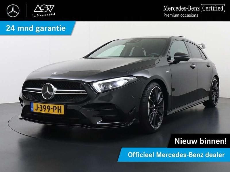 Zwart Gebruikt 2020 Mercedes A35 AMG Premium Plus Hatchback | € 44.880 (Eerlijke prijs) - Afbeelding 1/4