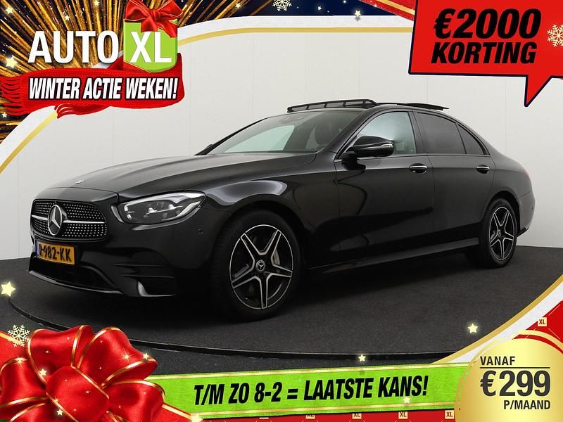 Zwart Occasion 2022 Mercedes E300 AMG line Sedan | € 42.940 (Eerlijke prijs) - Afbeelding 1/4