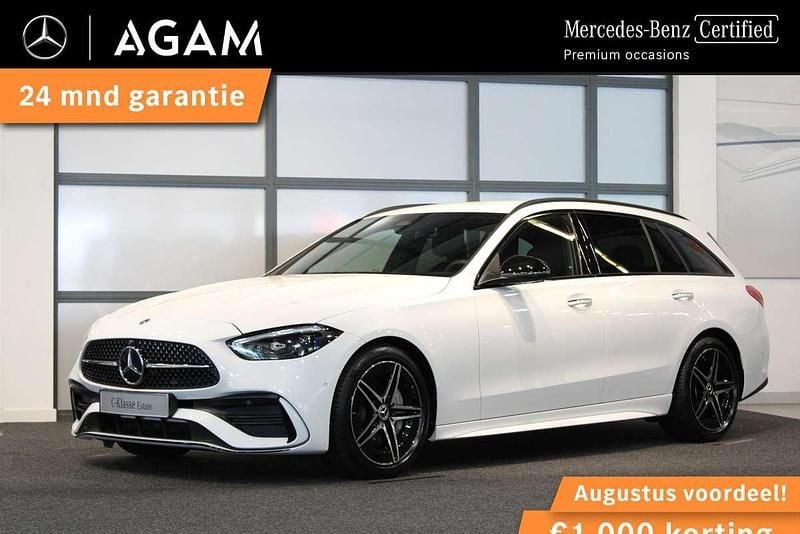 , metallic lak Gebruikt 2024 Mercedes C300e AMG line Stationwagen | € 46.950 (Goede deal) - Afbeelding 1/4