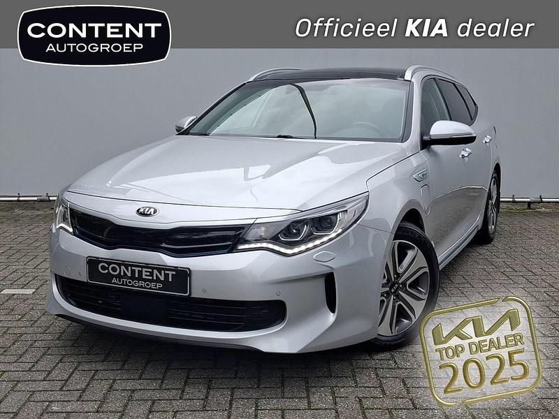 Grijs Gebruikt 2017 Kia Optima Hybrid Sedan | € 20.940 (Duur) - Afbeelding 1/4