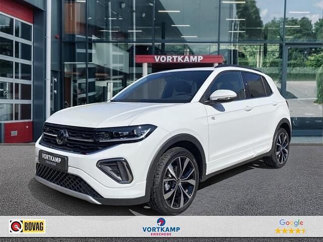 Wit Nieuw 2025 VW T-Cross R-line SUV | € 37.900 (Eerlijke prijs) - Afbeelding 1/4