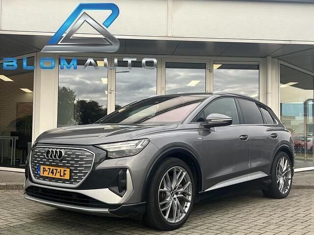 Grijs (metallic) Gebruikt 2021 Audi Q4 e-tron S-Line SUV | € 25.740 (Goede deal) - Afbeelding 1/4