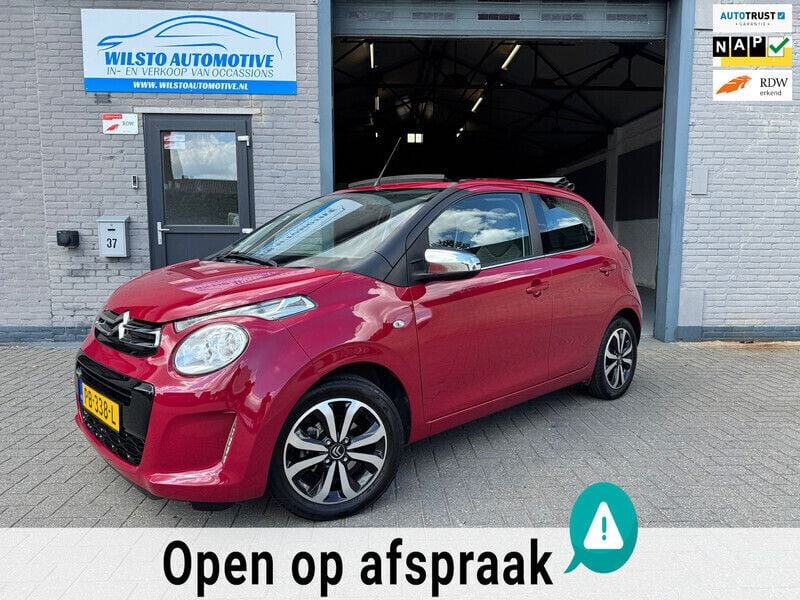 Rood Gebruikt 2017 Citroën C1 Shine Hatchback | € 7.445 (Eerlijke prijs) - Afbeelding 1/4