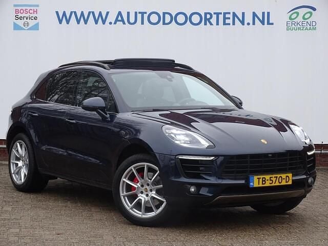 Blauw (metallic) Gebruikt 2018 Porsche Macan SUV | € 37.950 (Super prijs) - Afbeelding 1/4