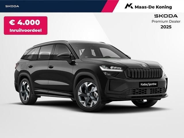 Zwart Nieuw 2026 Skoda Kodiaq Business Line SUV | € 56.668 (Eerlijke prijs) - Afbeelding 1/4