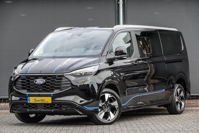 Zwart Nieuw 2025 Ford Tourneo Custom Sport MPV | € 69.950 (Eerlijke prijs) - Afbeelding 1/4