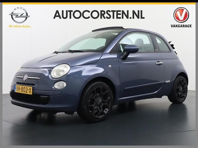 Blauw Gebruikt 2012 Fiat 500C Lounge Cabriolet | € 5.445 (Eerlijke prijs) - Afbeelding 1/4