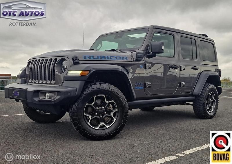 Grijs Gebruikt 2021 Jeep Wrangler Unlimited Rubicon SUV | € 56.995 (Eerlijke prijs) - Afbeelding 1/4