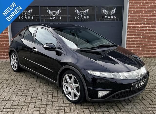 Zwart Occasion 2007 Honda Civic Sport Hatchback | € 5.950 (Eerlijke prijs) - Afbeelding 1/4