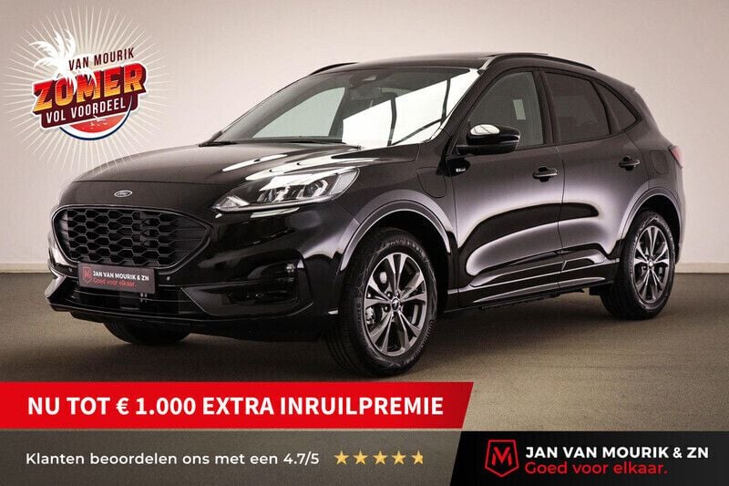 Zwart Nieuw 2024 Ford Kuga ST-Line SUV | € 38.495 (Super prijs) - Afbeelding 1/4